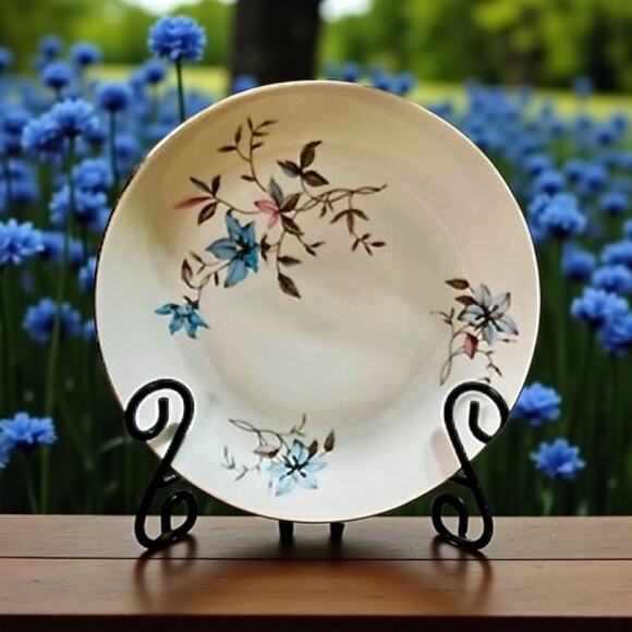 Royal Karlsbad Czechoslovakia Bread Butter Plates-Set 8-Fantasy Floral China-
